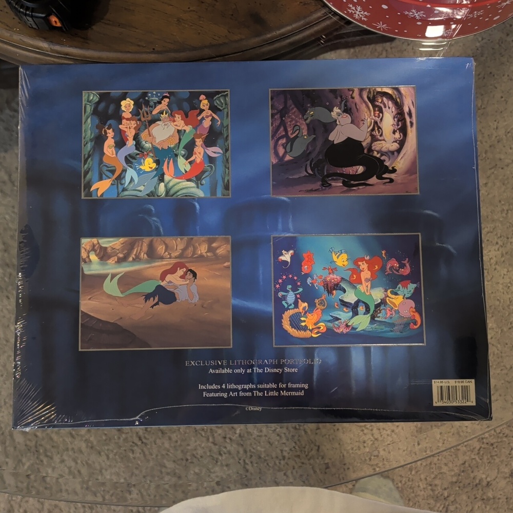 Disney The Little Mermaid Exclusive Lithograph Portfolio - Set Of 4 - Picture 2 of 2